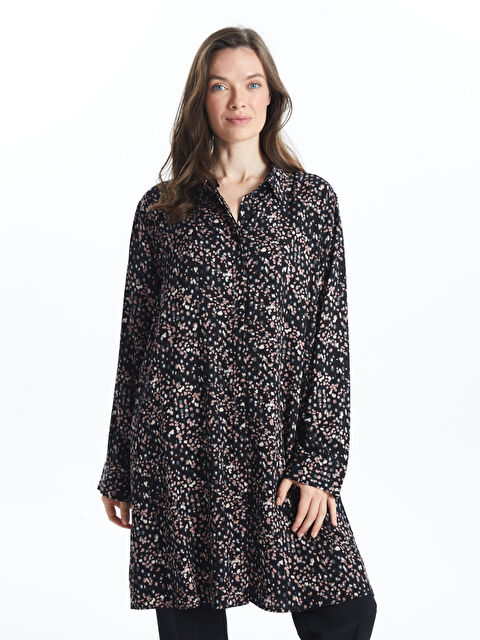 LCW Grace Patterned Women's Shirt Tunic - W4CR52Z8-LQJ