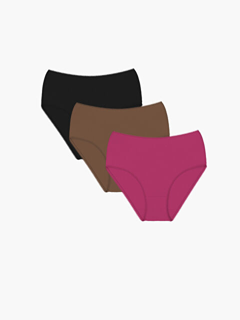 LCW DREAM Düz Klasik Külot 3'lü - W4CS91Z8-GZN