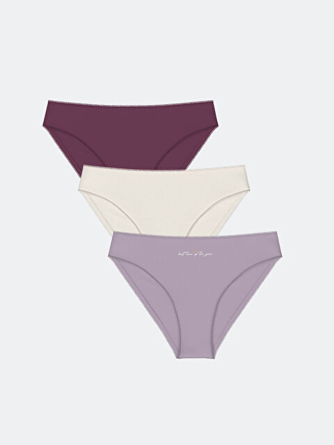 LCW DREAM Baskılı Bikini Külot 3'lü - W4CT15Z8-HMT