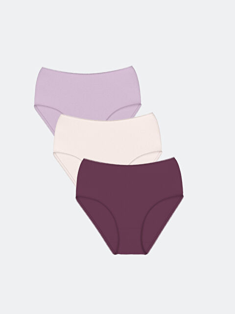 LCW DREAM Düz Klasik Külot 3'lü - W4CT35Z8-HMT