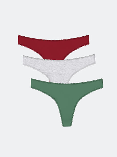 LCW DREAM Düz Tanga Külot 3'lü - W4CT53Z8-LAL
