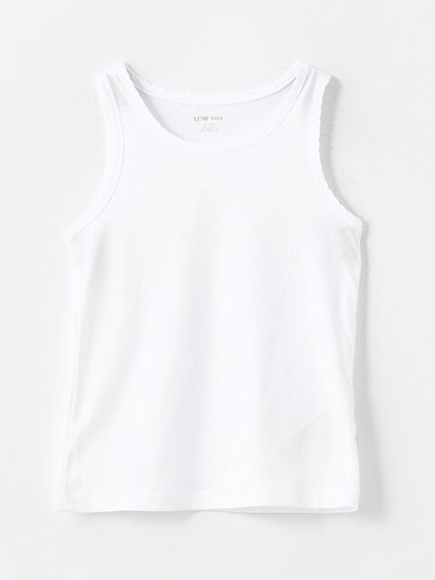 LCW baby Bisiklet Yaka Basic Kız Bebek Atlet - W4CU57Z1-FFB