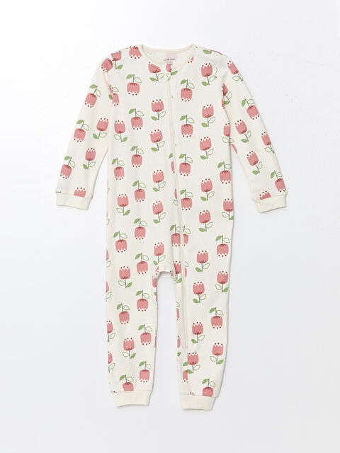 LCW baby Kız Bebek Tulum (0-12 Ay Patikli, 12 Ay+ Patiksiz) - W4CY08Z1-LRB