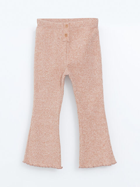 LCW Kids Beli Lastikli Kız Çocuk Tayt Pantolon - W4CY39Z1-EGM