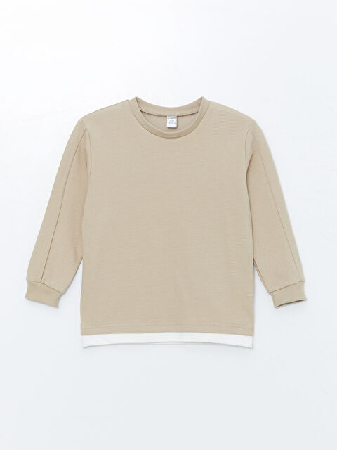 LCW baby Bisiklet Yaka Erkek Bebek Sweatshirt - W4CY75Z1-FHL