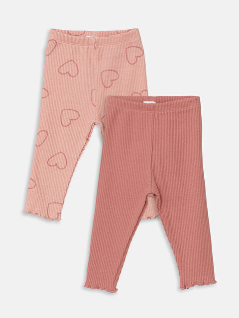 LCW baby Beli Lastikli Kız Bebek Tayt 2'li - W4DA17Z1-RSS