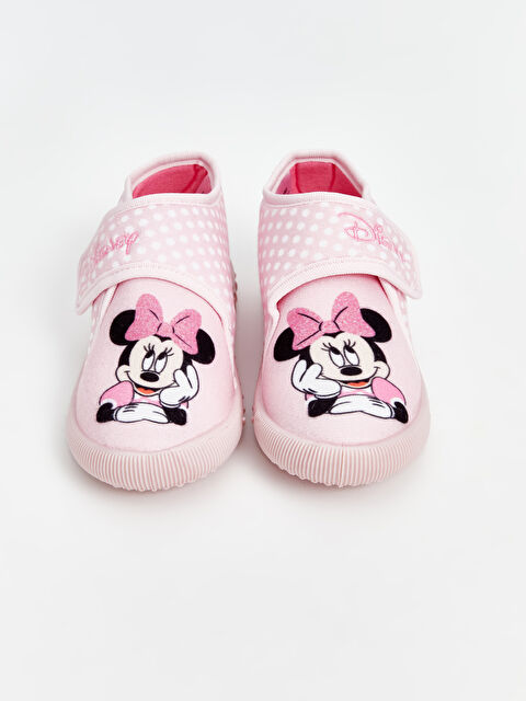 LCW STEPS Minnie Mouse Baskılı Kız Çocuk Ev Ayakkabısı - W4DA70Z4-LT9