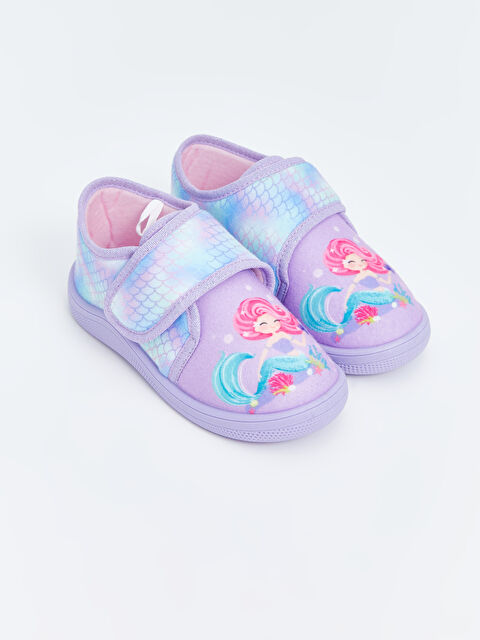 LCW STEPS Baskılı Kız Çocuk Panduf - W4DA76Z4-LSC