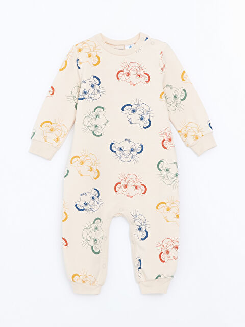 LCW baby Aslan Kral Baskılı Erkek Bebek Tulum - W4DC27Z1-LQB
