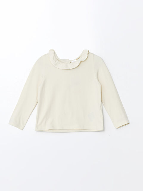 LCW Kids Bisiklet Yaka Basic Kız Çocuk Tişört - W4DC56Z1-FDL