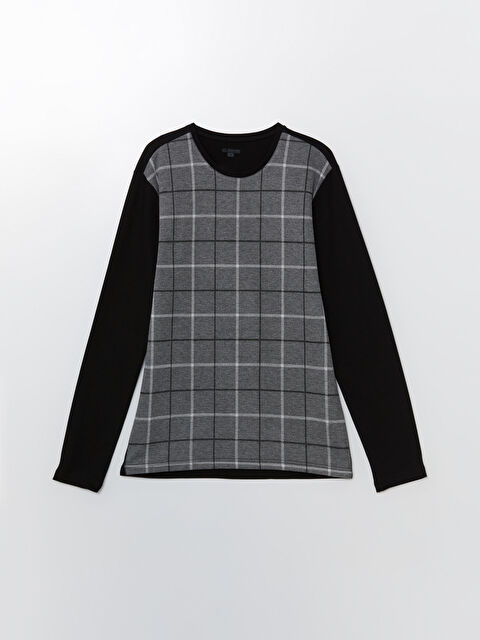 LC WAIKIKI Bisiklet Yaka Uzun Kollu Erkek Pijama Üst - W4DC67Z8-CVL