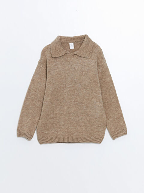 LCW Kids Polo Yaka Erkek Bebek Triko Kazak - W4DD17Z1-L8Q