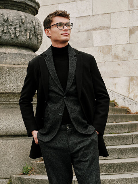 LCW BUSINESS Dar Kalıp Erkek Blazer Ceket - W4DE30Z8-CVL