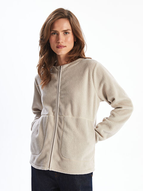 LCWAIKIKI Basic Bisiklet Yaka Kadın Hırka - W4DE44Z8-QYF