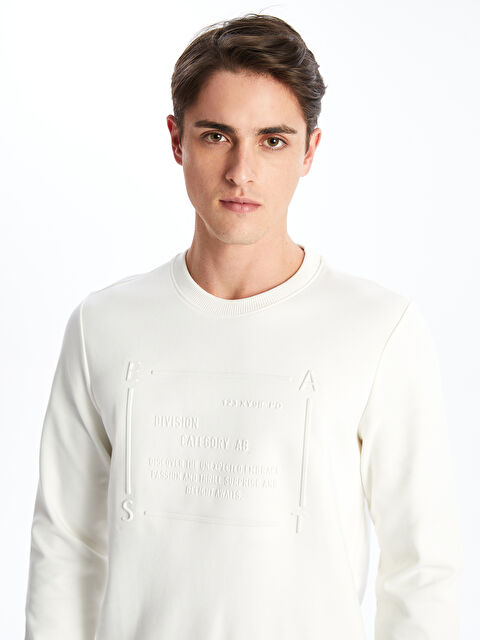 SOUTHBLUE Bisiklet Yaka Uzun Kollu Erkek Sweatshirt - W4DE84Z8-R9J