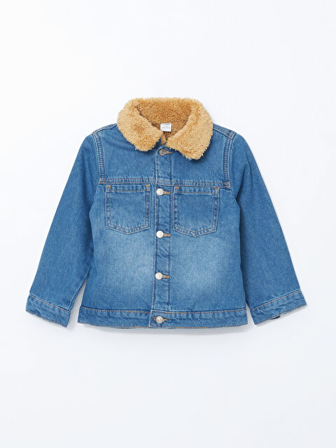 LCW Kids Kürklü Erkek Çocuk Jean Ceket - W4DH17Z1-H45