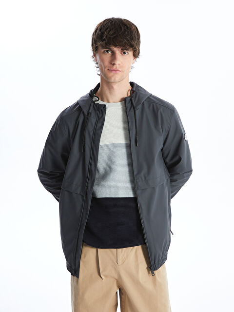 XSIDE Standart Kalıp Kapüşonlu Erkek Mont - W4DH63Z8-S4E