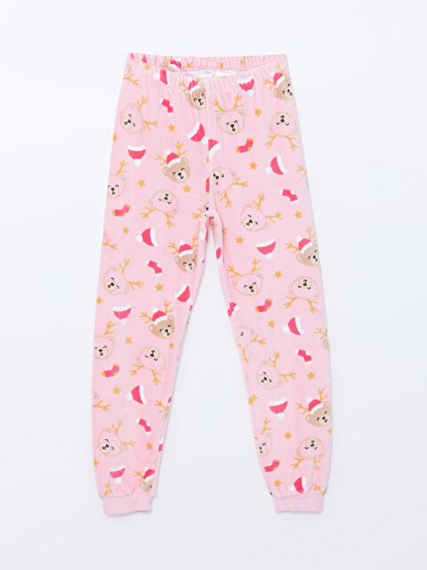 LCW Kids Beli Lastikli Kadife Kız Çocuk Pijama Alt - W4DL97Z4-LSZ