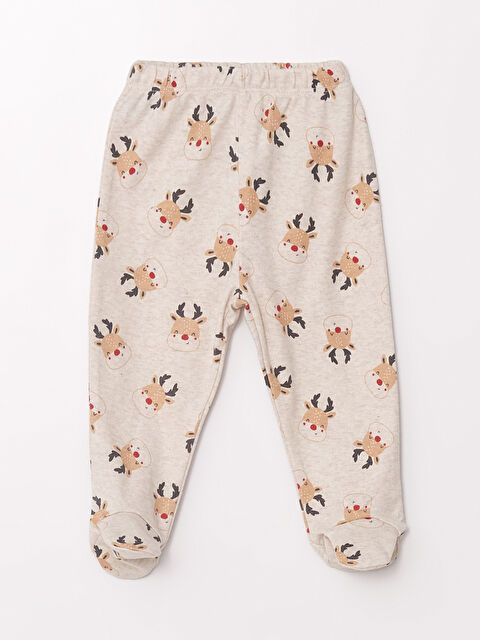 LCW baby Beli Lastikli Baskılı Erkek Bebek Pantolon - W4DM23Z1-RVC