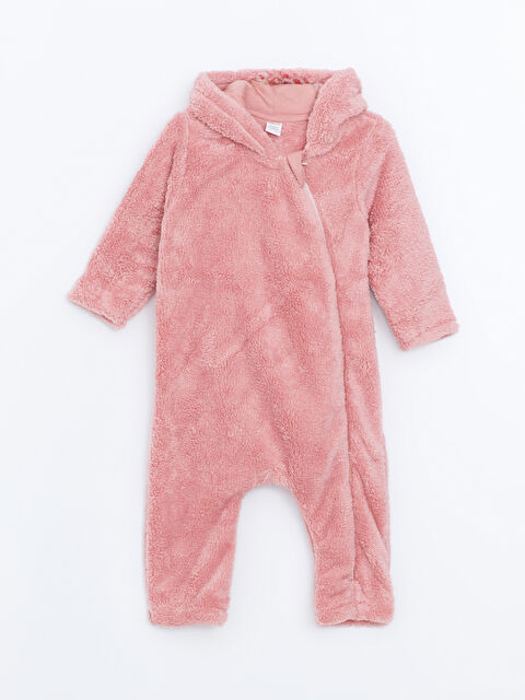 LCW baby Pelüş Kız Bebek Tulum(0-12 Ay Patikli, 12 Ay+ Patiksiz) - W4DM68Z1-V68