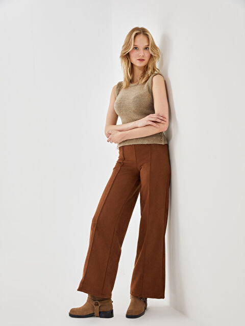 LCW Vision Kadın Standart Fit Düz Pantolon - W4DN14Z8-YC7