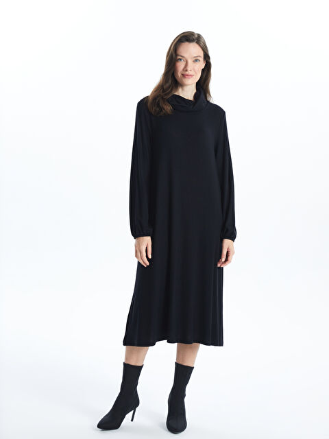 LCW Grace Dökümlü Yaka Elbise - W4DO26Z8-CVL