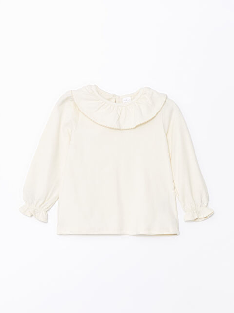 LCW Kids Bisiklet Yaka Basic Kız Çocuk Tişört - W4DP39Z1-FDP