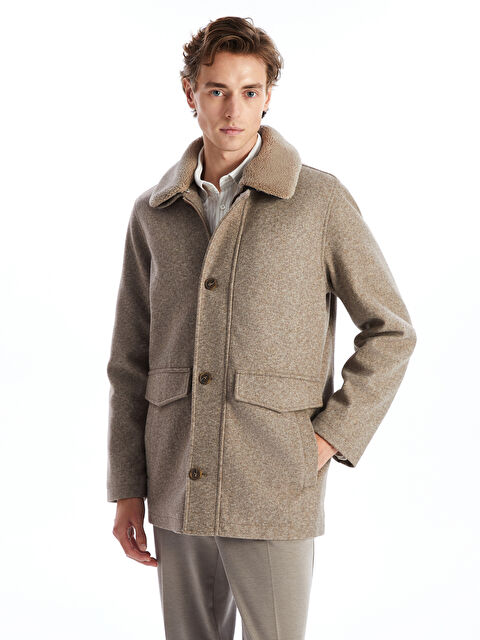 SOUTHBLUE Standart Kalıp Ceket Yaka Erkek Kaşe Kaban - W4DP48Z8-DU7