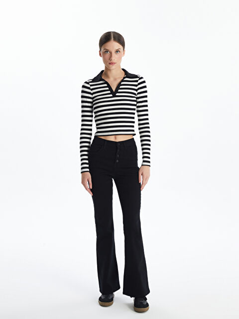 LCW Jeans Mars Flare Kadın Jean Pantolon - W4DP51Z8-327