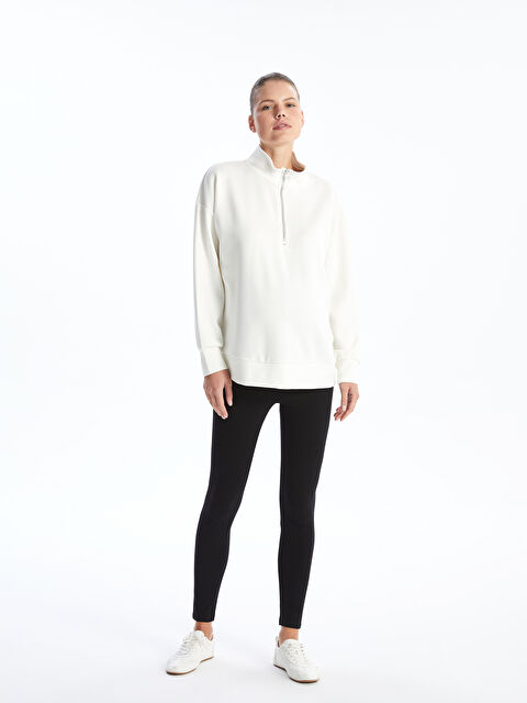 LCWAIKIKI Maternity Beli Lastikli Karın Panelli Hamile Tayt - W4DP70Z8-CVL