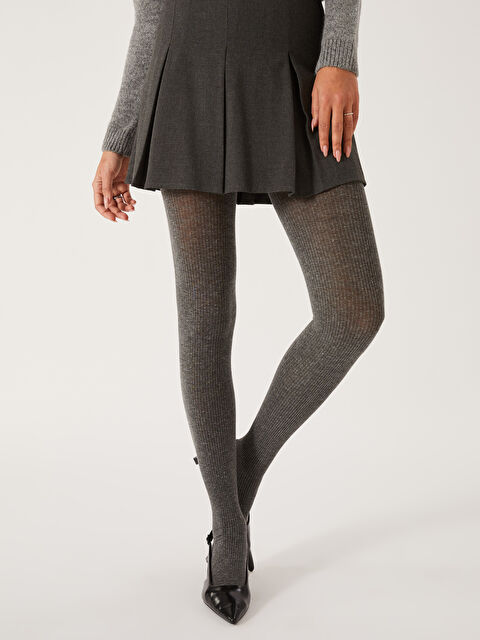 LCW DREAM Kadın Düz Külotlu Çorap - W4DQ08Z8-LAL