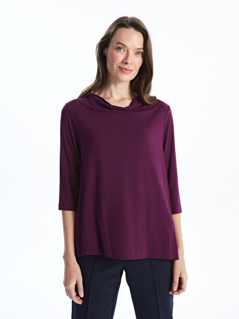 LCW Grace Dökümlü Yaka Kadın Bluz - W4DQ40Z8-JL1