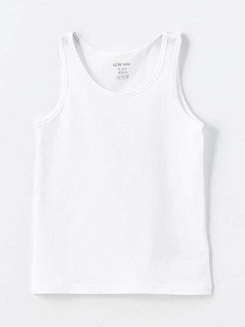 LCW baby Bisiklet Yaka Basic Kız Bebek Atlet - W4DU05Z1-FFB