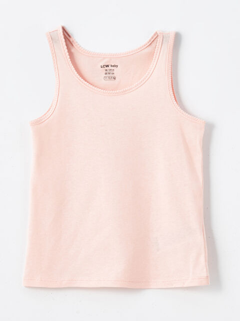 LCW baby Bisiklet Yaka Basic Kız Bebek Atlet - W4DU05Z1-FTG