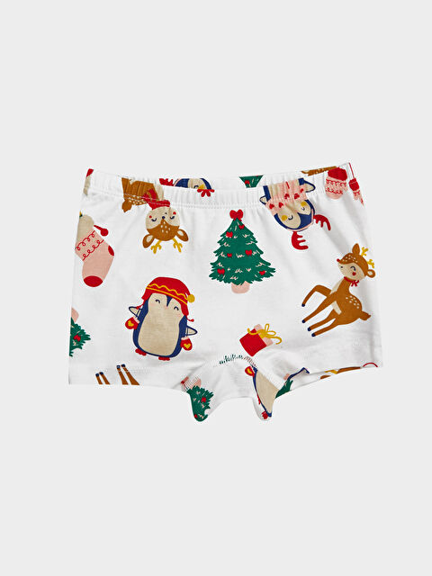 LCW baby Yılbaşı Temalı Kız Bebek Boxer - W4DU62Z1-LRA