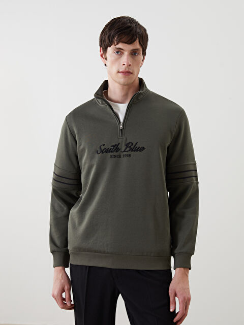 SOUTHBLUE Dik Yaka Uzun Kollu Erkek Kalın Sweatshirt - W4DU78Z8-J2L