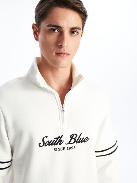 SOUTHBLUE Dik Yaka Uzun Kollu Erkek Kalın Sweatshirt - W4DU78Z8-R9J