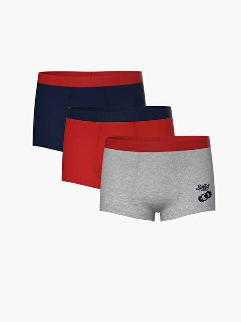 LCW Kids Baskılı Erkek Çocuk Boxer 3'lü - W4EB05Z4-LAK