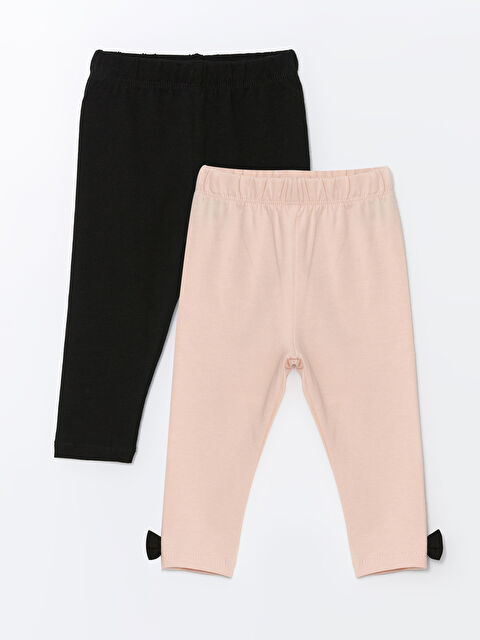 LCW baby Beli Lastikli Kız Bebek Tayt 2'li - W4EC89Z1-GA3