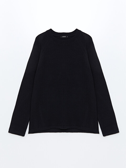 XSIDE Crew Neck Long Sleeve Men's Tricot Sweater - W4ED60Z8-J2Y