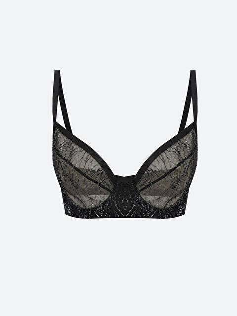 LCW DREAM Balenli Dolgusuz Dantelli Fantezi Tişört Sütyen - W4EH76Z8-CVL