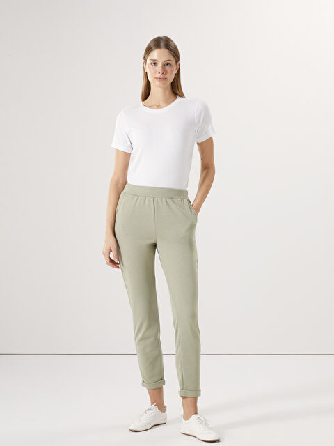 LCWAIKIKI Classic Elasticated Waist Women's Sweatpants - W4EI50Z8-GC6