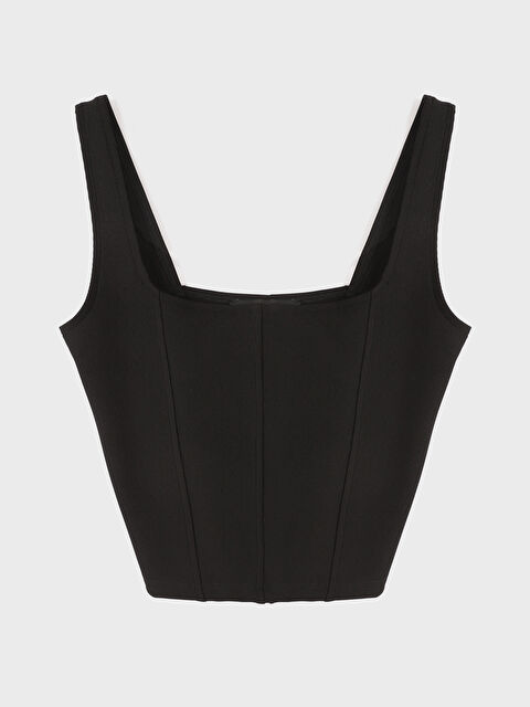 LCW Vision Square Collar Crop Tank Top - W4EK34Z8-CVL