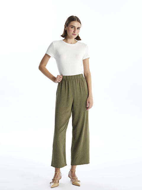 LCWAIKIKI Classic Elasticated Waist Women's Trousers - W4EK90Z8-HDQ