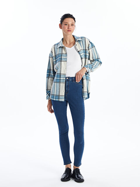 LCWAIKIKI Classic Straight Fit Kadın Jean Pantolon - W4ER11Z8-H45