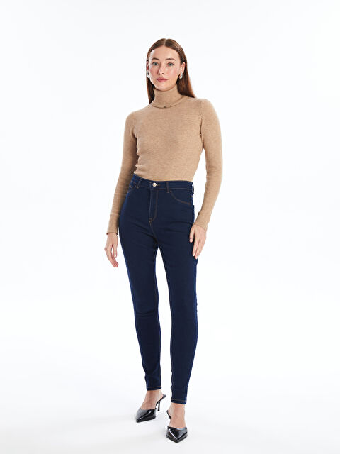 LCWAIKIKI Classic Slim Fit Kadın Jean Pantolon - W4ER12Z8-890