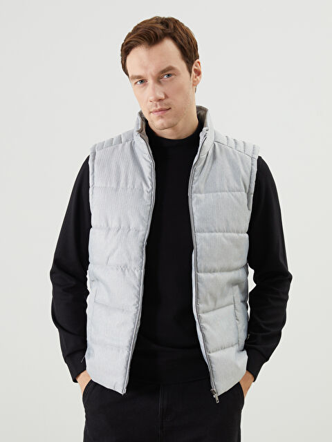 LCWAIKIKI Classic Standart Kalıp Dik Yaka Erkek Şişme Yelek - W4ET98Z8-LAL