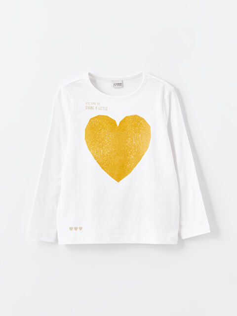 LCW Kids تيشيرت برقبة دائرية للبنات - W4EU91Z4-Q6K