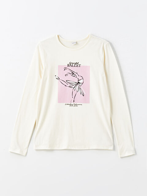 LCW Kids Crew Neck Girls' T-Shirt - W4EU95Z4-FDU