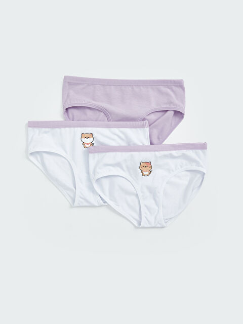 LCW Kids Baskılı Kız Çocuk Külot 3'lü - W4EV06Z4-Q6K